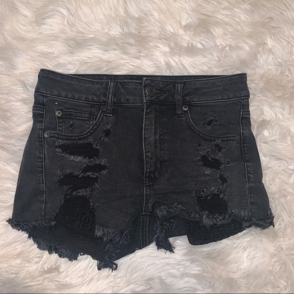 American Eagle Outfitters Pants - American Eagle High Rise Black Shorts Size 4